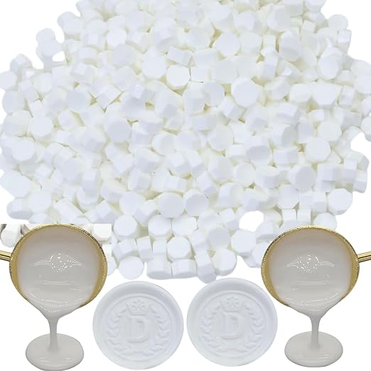 300pcs Ivory White Wax Seal Beads, Atopbb Premium Sealing Wax Beads by Unknown