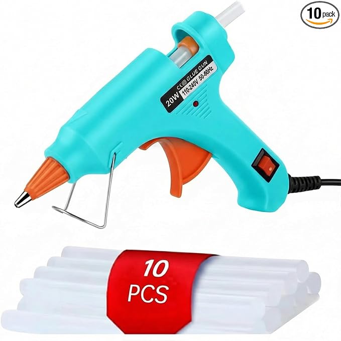 Mini Hot Glue Gun 10pcs Glue Stick Hot Glue Gun Set by ZFYOUNG