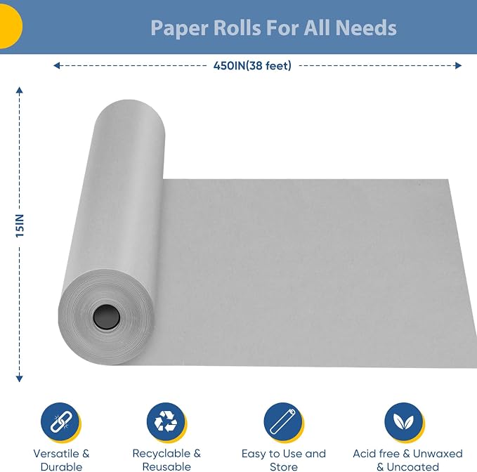 Light Grey Wrapping Paper, Bouquet Flower Packing Poster Bulletin Board Paper - Image 2