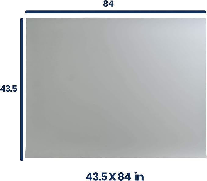 Pacific Arc Vinyl Board Cover. Self Healing and Stain Resistant Gray/White Sheet - Image 2