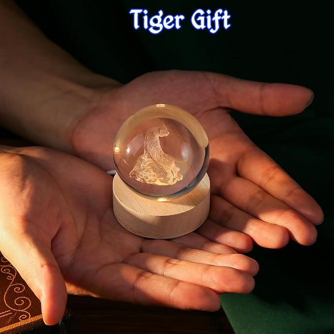 IFOLAINA 3D Tiger Crystal Ball Tiger Gifts - Image 5