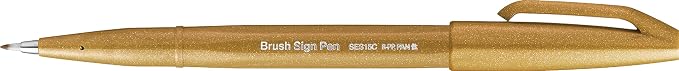 Pentel Fude Touch Sign Pen, Felt Pen Like Brush Stroke by PentelofAmerica