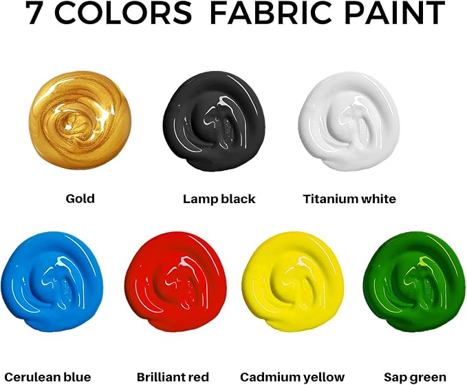 Artecho Yellow Fabric Paint, 250 ml / 8.45 oz Permanent Clothing Paint - Image 2