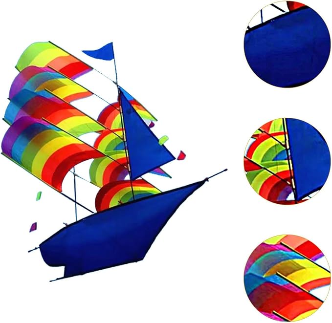 Big Kite Rotating Kite Giant Easy to Fly Soft Lotus-Shaped Soft Kite Flying - Image 4