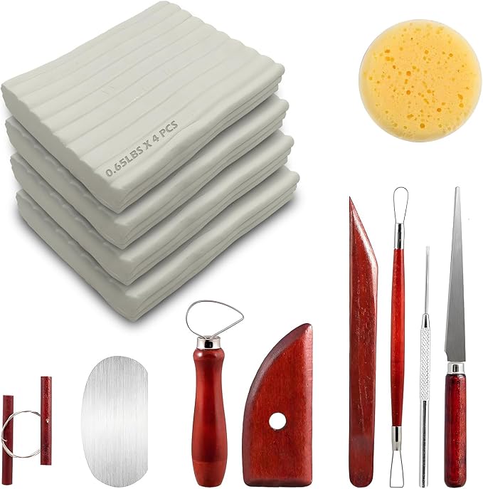 ReArt Non-Drying Oil-Based Modeling Clay 2.6 Pounds, Non Hardening Reusable Clay by ReArt