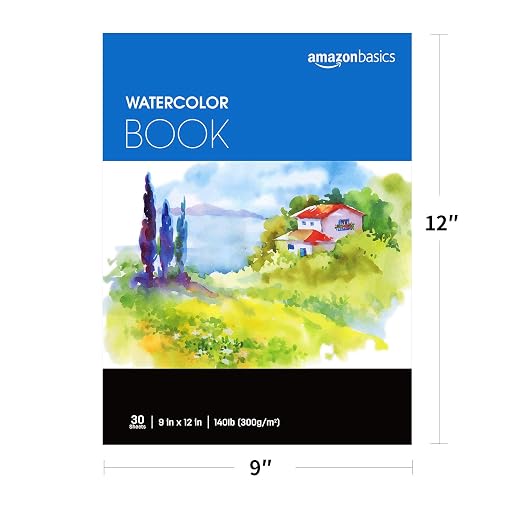 Amazon Basics Watercolor Pad for Beginners, Adults and Students, Cold Press - Image 4