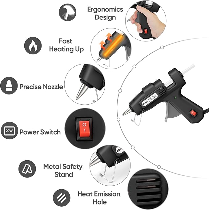 ROMECH 20W Mini Hot Glue Gun - Image 2