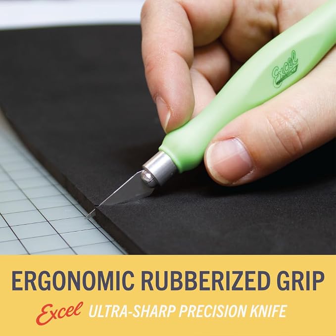 Excel Blades Fit Grip Craft Knife 3-Pack, #11 Blades, Rubber Grip - Image 4