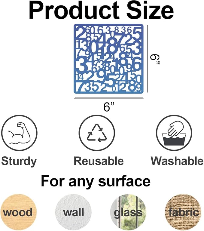 Cubist Stencils for Crafts Reusable Texture Stencils Mixed Media Layering - Image 2