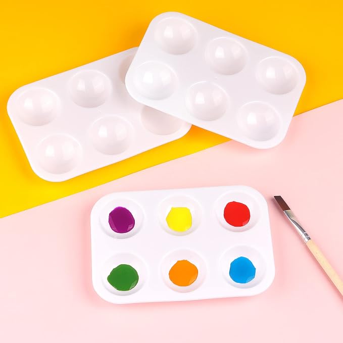 Tamaki 16 PCS Plastic Paint Tray Palettes, DIY Craft and Art Painting - Image 5