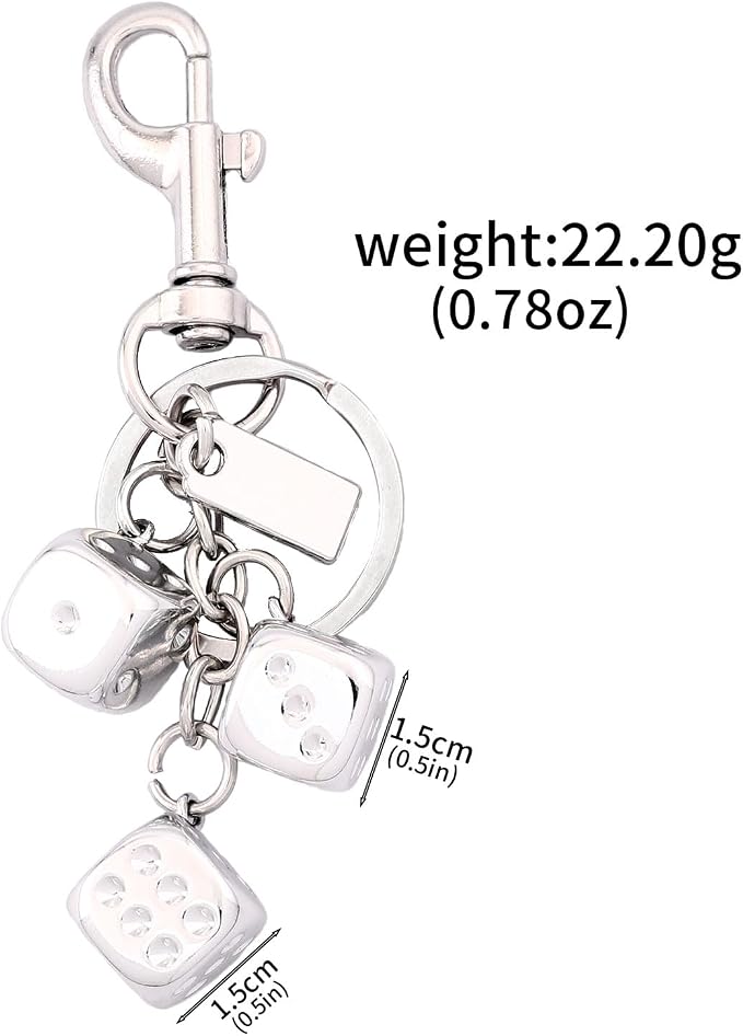 Dice Bag Charms Keychain for Women Men - Image 3