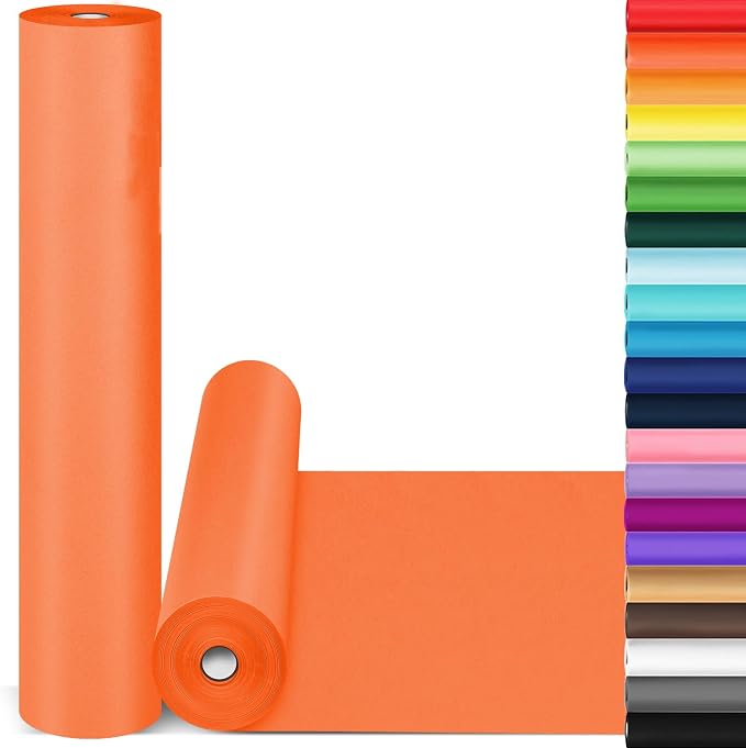 Orange Wrapping Paper, Anniversary, Birthday 80GSM 55LB by Donyang