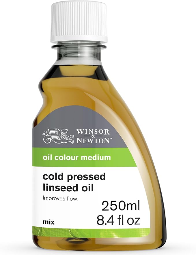 Winsor & Newton Cold Pressed Linseed Oil, 250ml Bottle by WinsorNewton