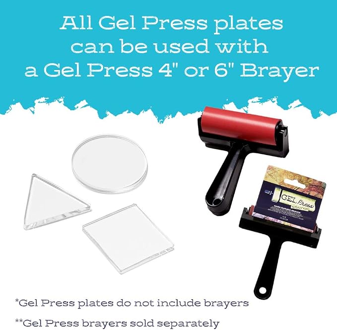 Gel Press Petites Monoprinting Plates 3 piece - Image 6