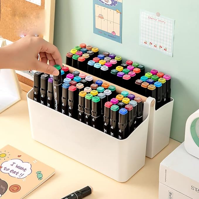 Art Caddy Organizer with Handle, Marker Organizer, Art Supply Storage Organizer - Image 2