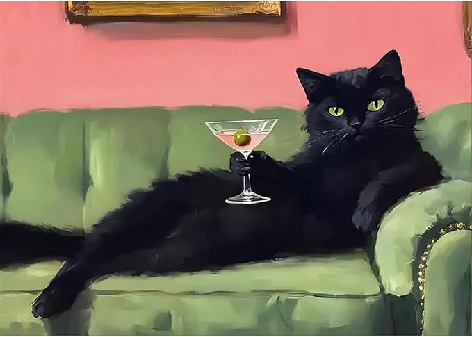 EIBEILI Cat Diamond Art Kits for Adults-Diamond Painting Kits Wall Decor | by EIBEILIDiamondPainting