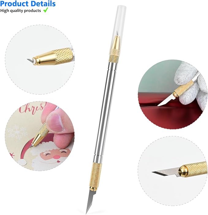 EHDIS Double Head Precision Hobby Knife Set 360 Degree Swivel Blade Craft - Image 2