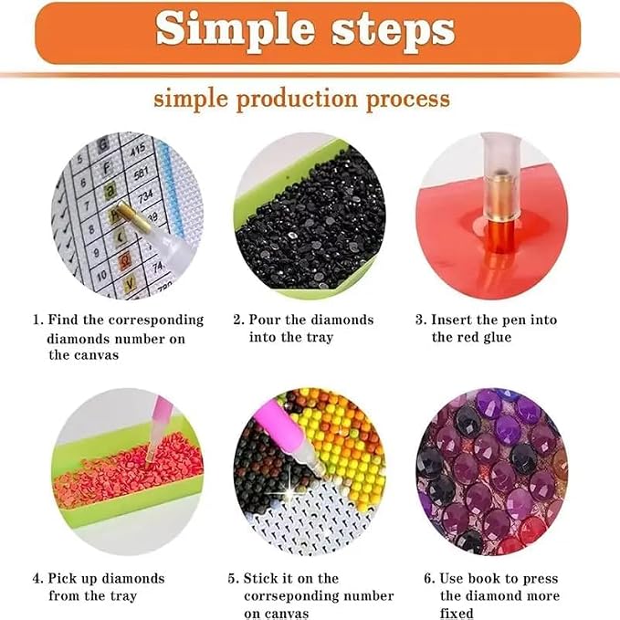 EIBEILI Diamond Art Kits for Adults, Modern Woman Diamond Painting Kits for - Image 7