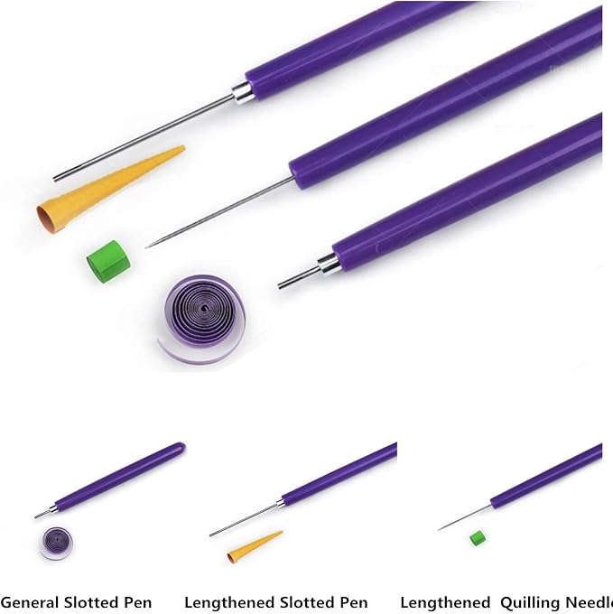 Paper Quilling Kit for Beginners & Adults, 1860 Paper Strips in 3 Sizes - Image 6