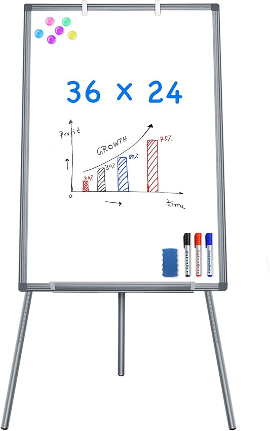 Maxtek Easel Whiteboard 36 x 24, Stand Tripod by Maxtek
