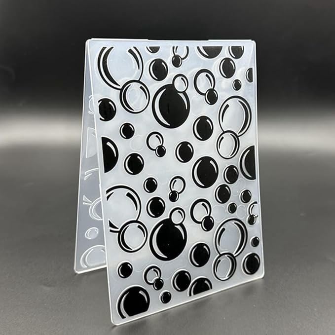 3D Plastic Embossing Folder Template Bubbles Texture A6 Size - Image 5