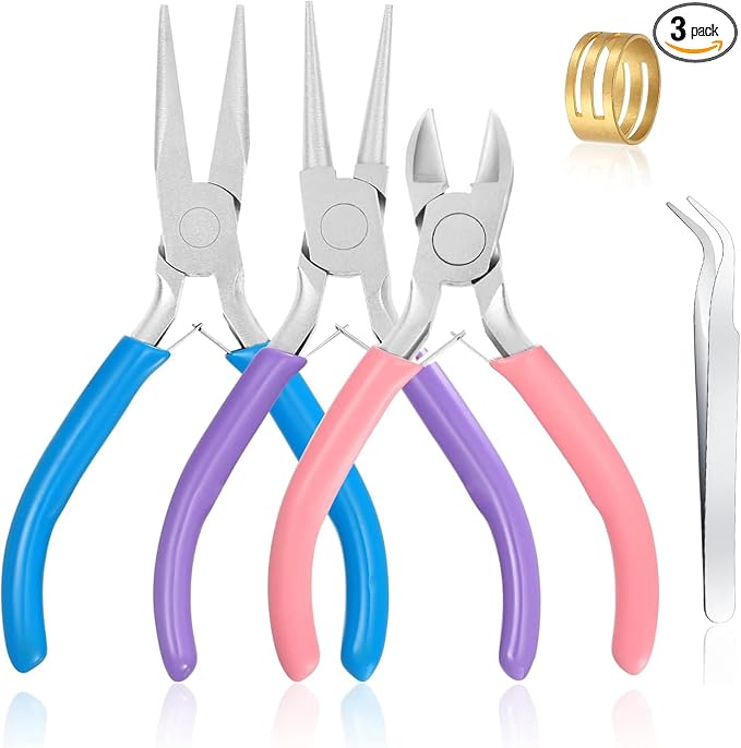 3 Pcs Jewelry Pliers Set by MUZHUPGUZ