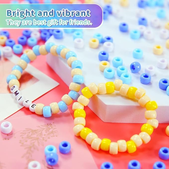 IOOLEEM Pony Beads, Beads for Jewelry Making, Beading Supplies, Arts & Crafts - Image 6