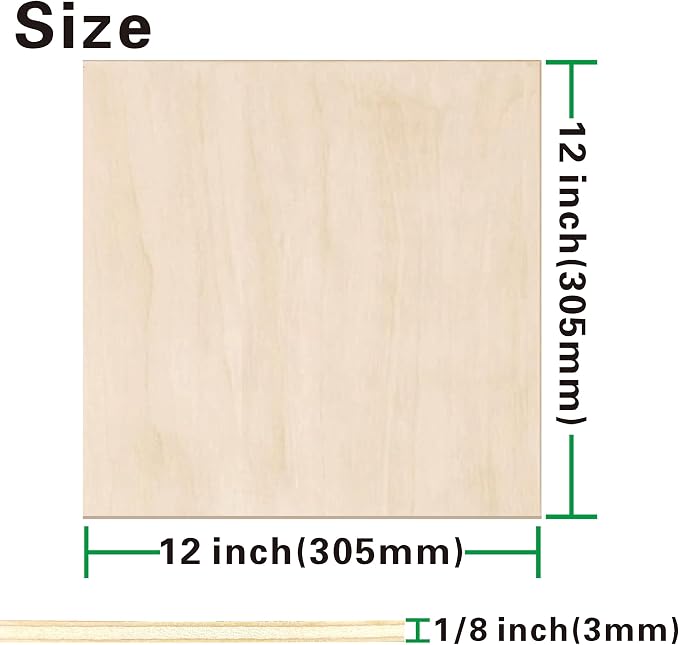 48 Pack Basswood Sheets 1/8 inch, 3mm Basswood - Image 2