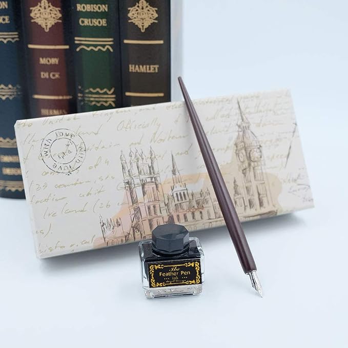 Calligraphy Pens Set -Wooden Dip Pen Handcrafted Calligraphy Set - Image 5