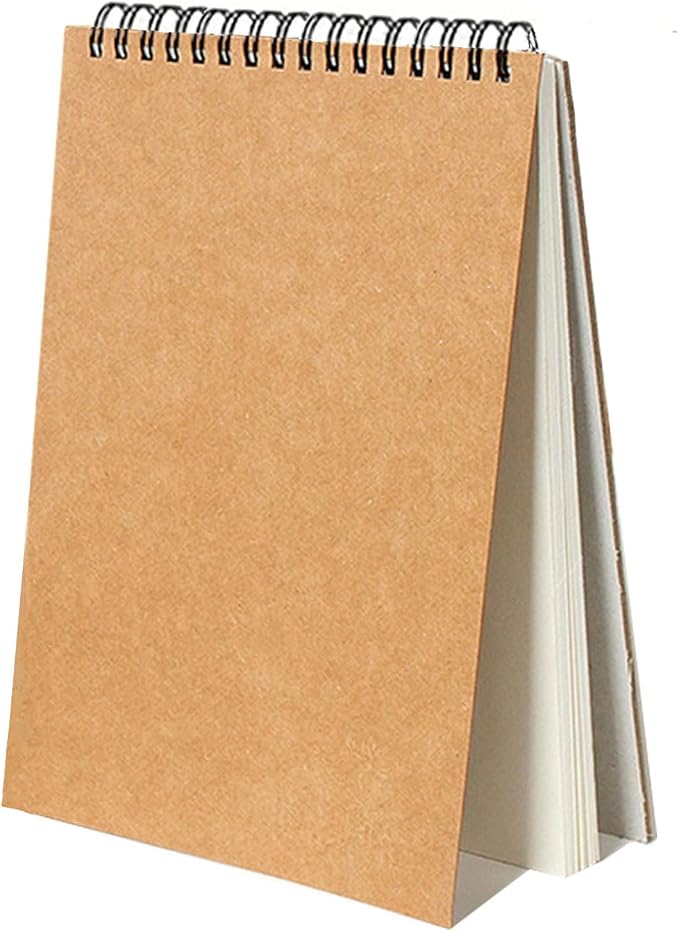 Sketch Book Pad, Drawing Paper 9" x 12" Spiral Bound, Durable Acid Free by FONTSATTY
