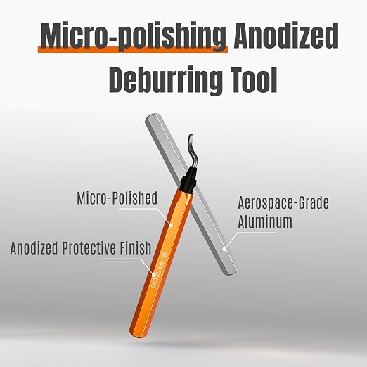 AFA Tooling - Silver Deburring Tool - Works on Metal, PVC Pipes, Plastic and 3D - Image 3