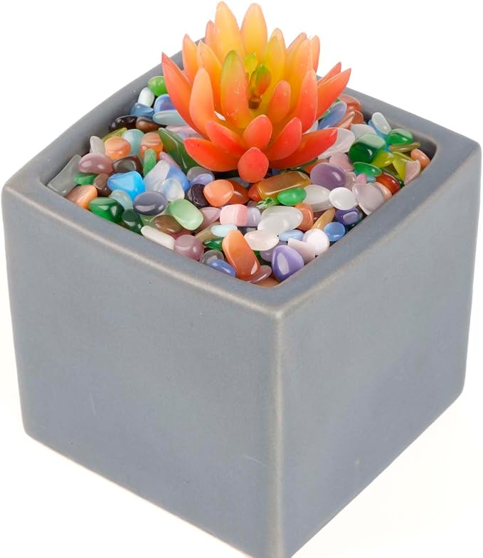 WAYBER Colorful Opal Pebbles, 2 Lbs/920g Decorative Crystal Stones Rocks Sea - Image 3