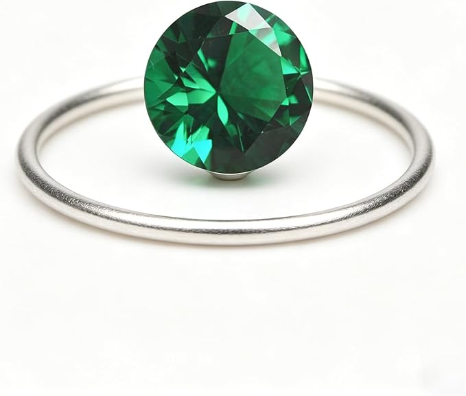 Emerald Green Color Cubic Zirconia Loose Beads Unset - Image 7