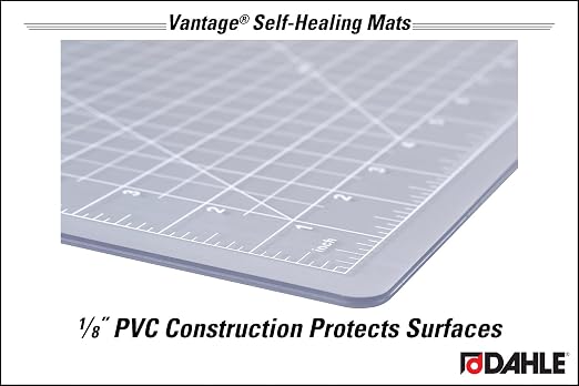 Dahle Vantage 10682 See-Through Premium Self-Healing Cutting Mat, 1/2" Grid - Image 7