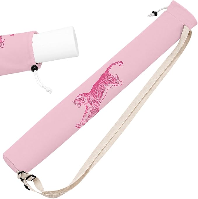 Preppy Pink Tiger Mahjong Mat Bag by Unknown