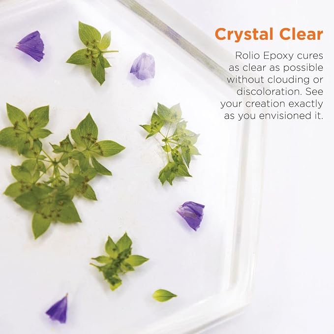 Rolio - Epoxy Resin and Hardener 16 oz Kit, Crystal Clear, UV Resistant - Image 2