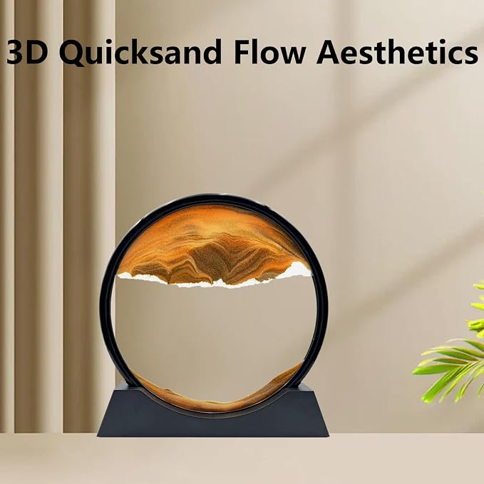 Moving Sand Art Liquid Motion, 3D Deep Sea Sandscape Color Quicksand Decor - Image 7