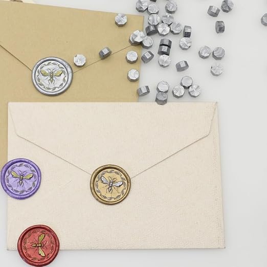 300Pcs Silver Sealing Wax Beads, Vintage Wax Seal Beads - Image 8