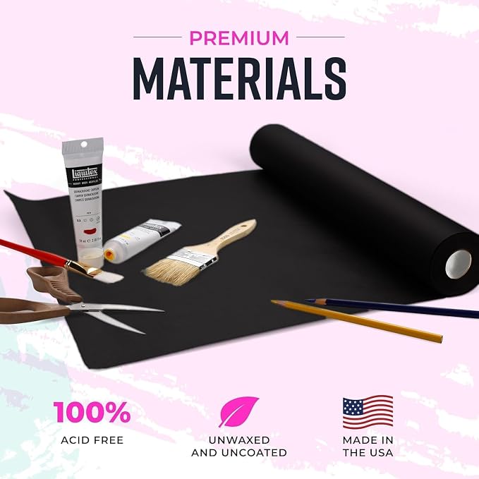 Bryco Goods 36” x 1200” Black Kraft Paper Roll - Image 3