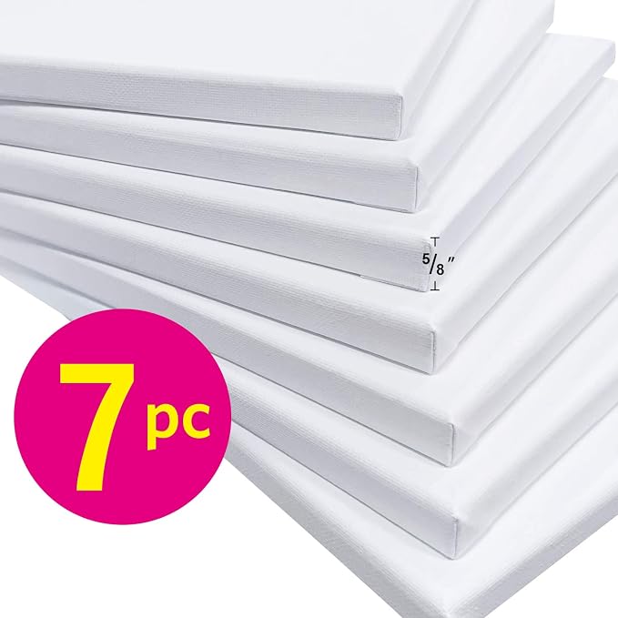 PHOENIX Stretched Canvas for Painting 11x14 Inch/7 Value Pack, 8 Oz Triple - Image 2