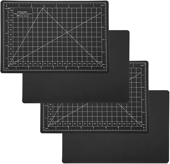 A5 Cutting Mat 4Pcs Premium Self Healing PVC Craft Cutting Pad Model Engraving - Image 9