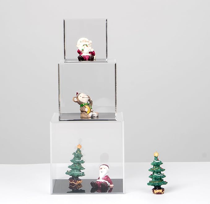 Transparent Acrylic Square Cube Containers - Image 5