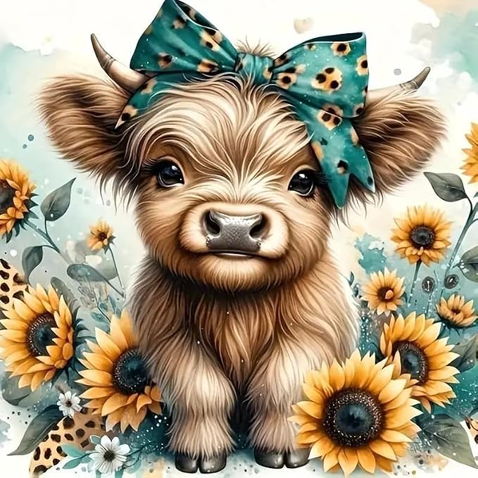 Ausanrl Cow Square Diamond Painting Kits by Ausanrl
