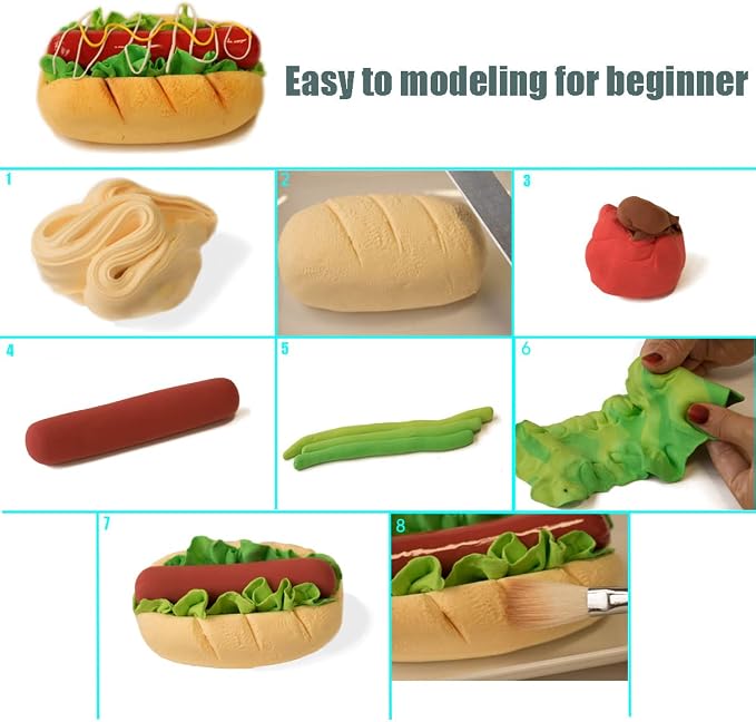 Air Dry Modeling Clay 10.5 oz Ultra Light Magic Clay DIY Moulding Dough Primary - Image 6
