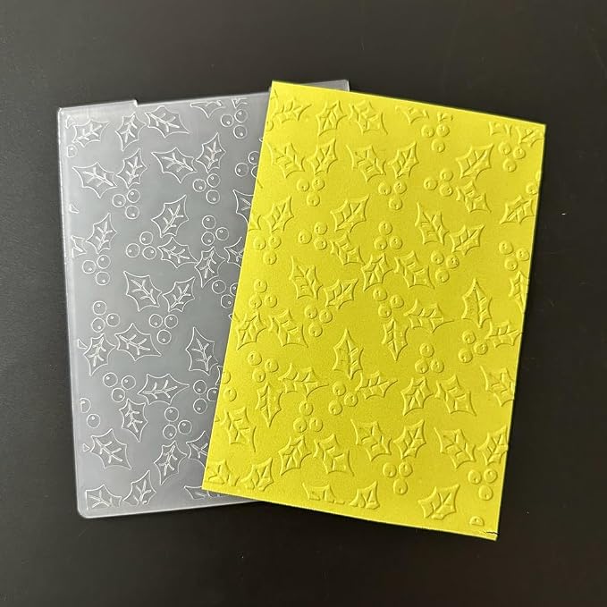 6 Pcs Plastic Embossing Folder Template Love Stars and Flowers Texture A6 Size - Image 7
