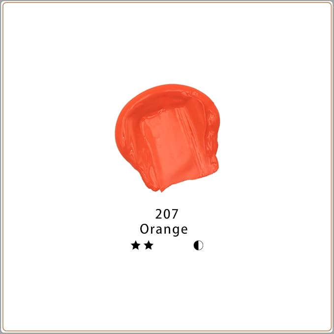 Artecho Orange Acrylic Paint, Art Craft Paints - Image 2