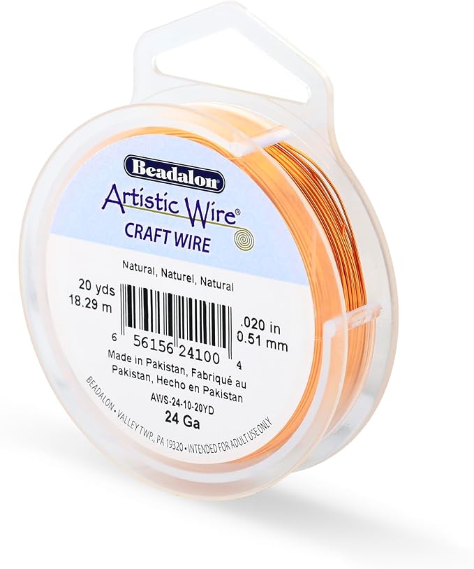 Artistic Wire, 24 Gauge Tarnish Resistant Colored Copper Craft Wire, 20 yd by Unknown