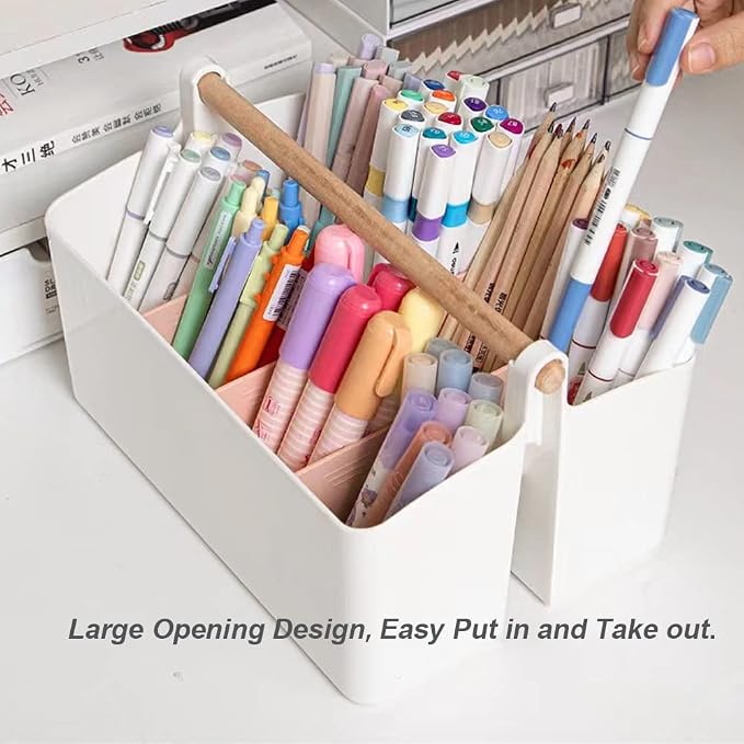Art Caddy Organizer with Handle, Marker Organizer, Art Supply Storage Organizer - Image 7