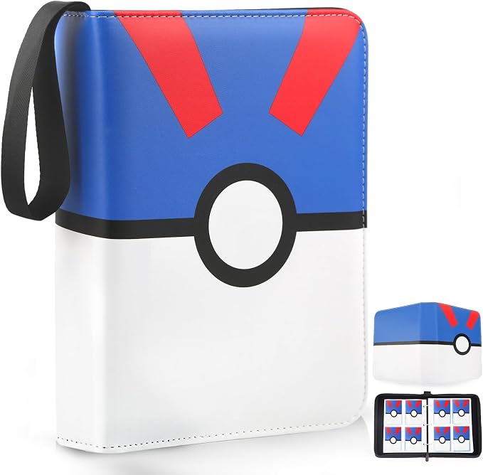 Card Binder 4 Pocket, Trading Card Holder Fits 400 Cards by Unknown