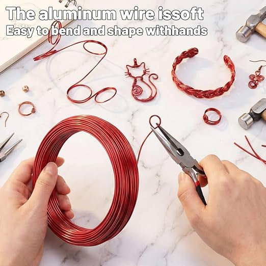 18 Gauge Aluminum Craft Wire, 165 Feet 1mm Bendable Metal Wire - Image 2